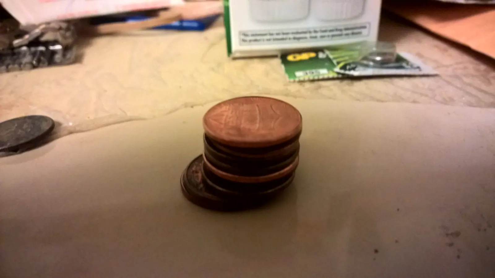 Stack of copper coins, illustrating a low budget for cheap Minecraft alts